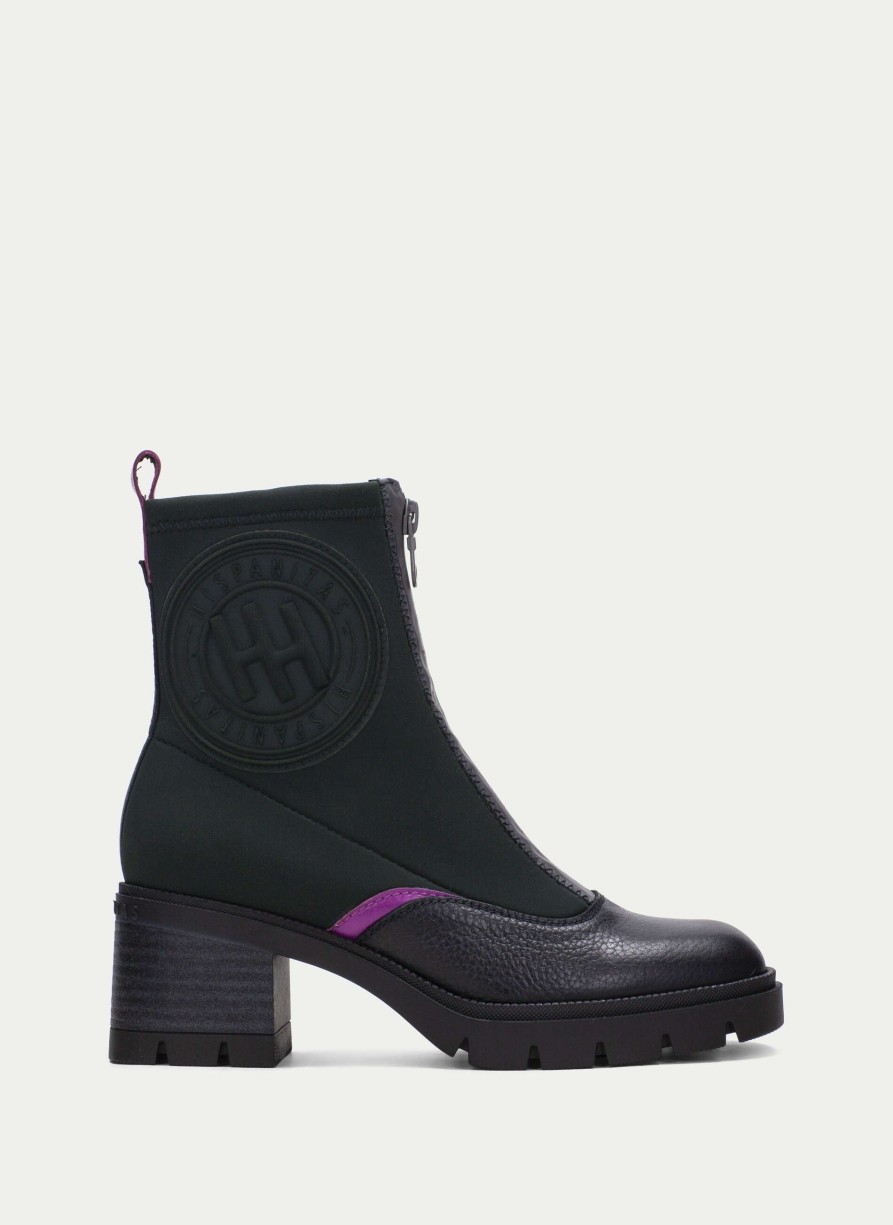 Hispaniats Ankle Boot Everest Forest-Black-Magenta Women