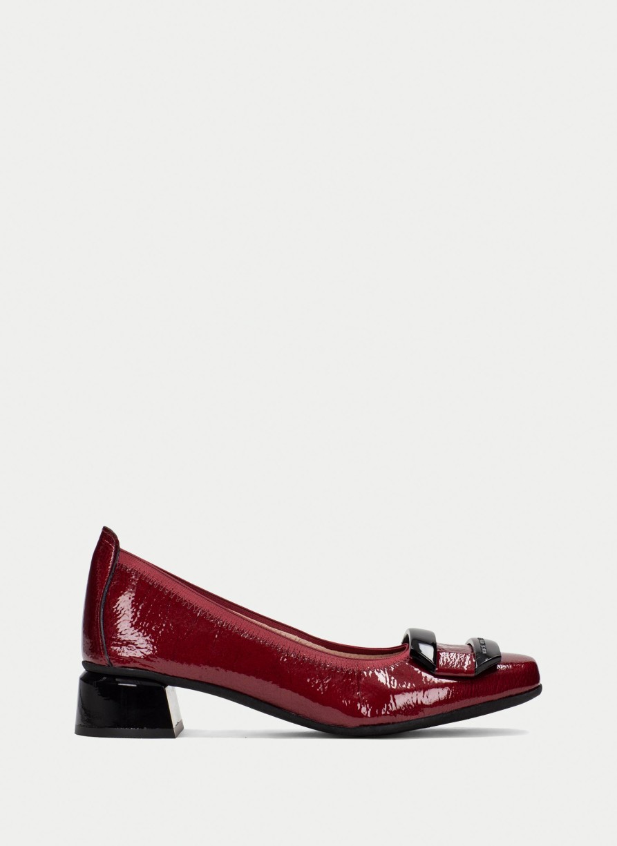 TheShoeTreeMalta Heeled Ballerina Salma Cherry Women