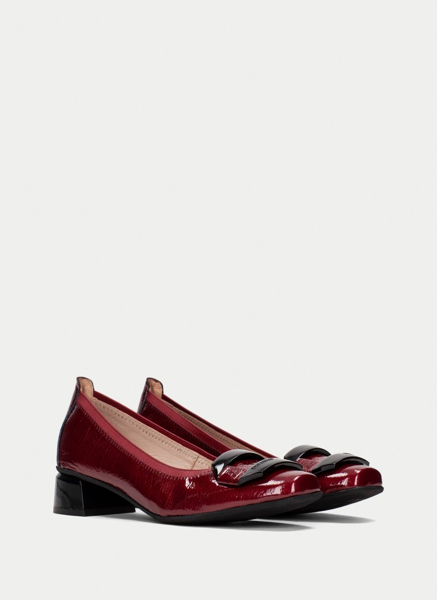 TheShoeTreeMalta Heeled Ballerina Salma Cherry Women