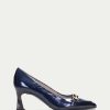 TheShoeTreeMalta Pump Dalia Navy-Blue Women