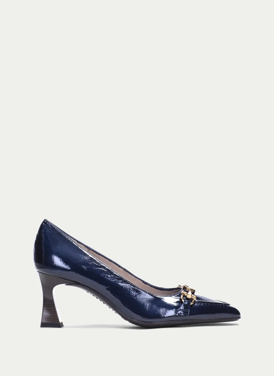 TheShoeTreeMalta Pump Dalia Navy-Blue Women