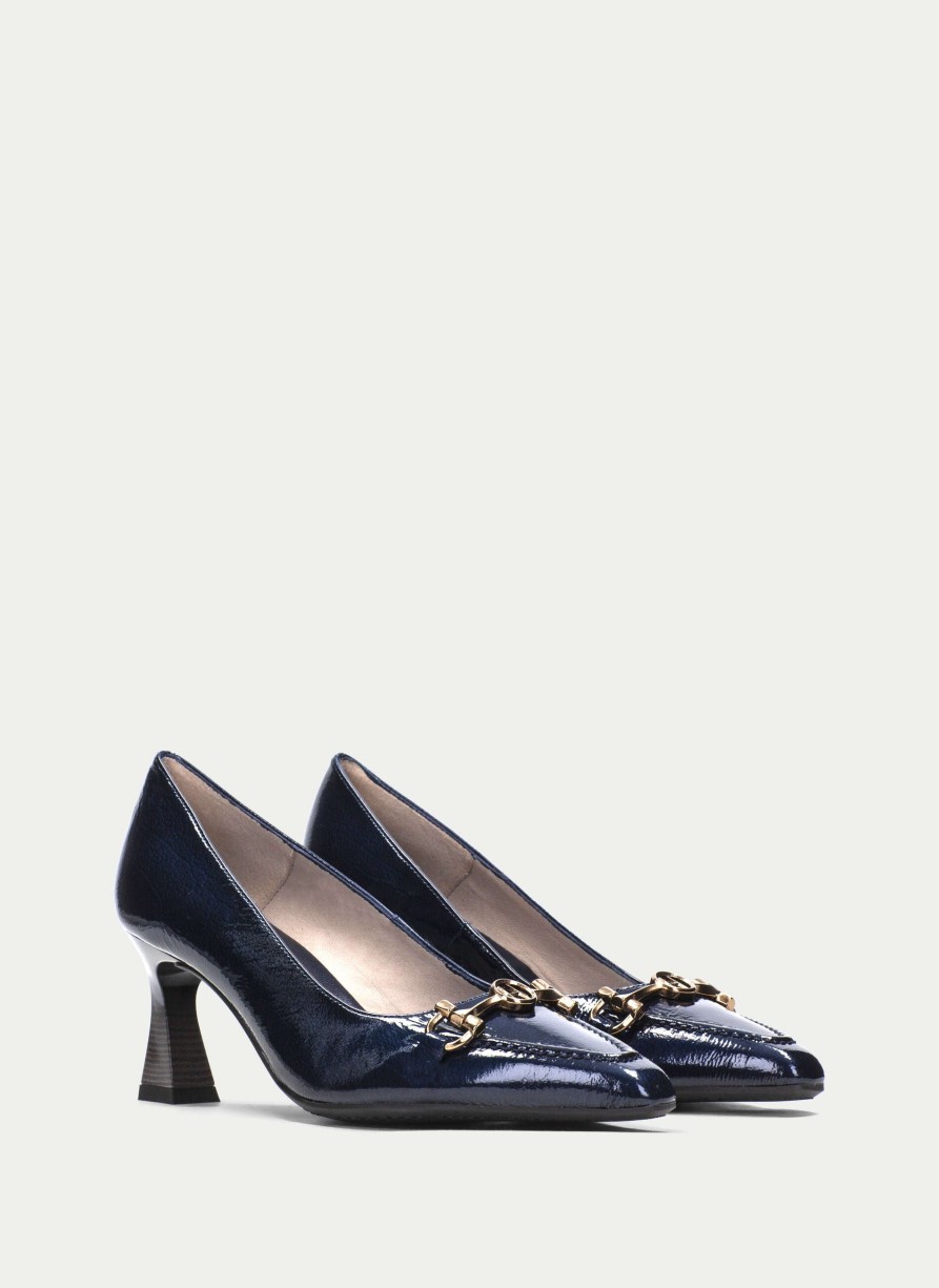 TheShoeTreeMalta Pump Dalia Navy-Blue Women