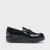 Wonders Black Mira Moccasin Wonders