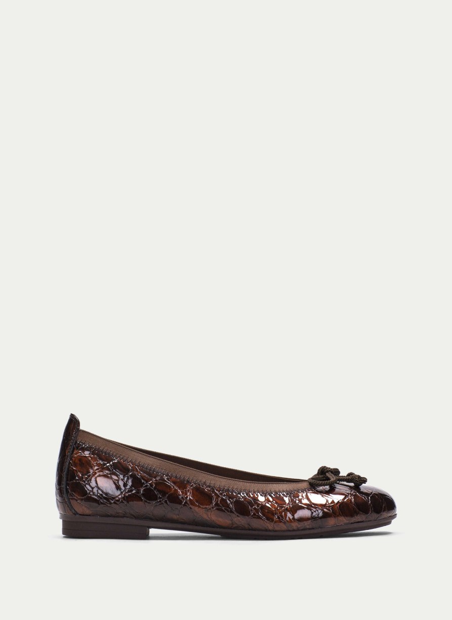 TheShoeTreeMalta Ballerina Basil Brown Women