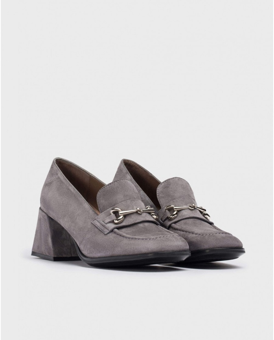 Wonders Grey Celia Moccasin Wonders