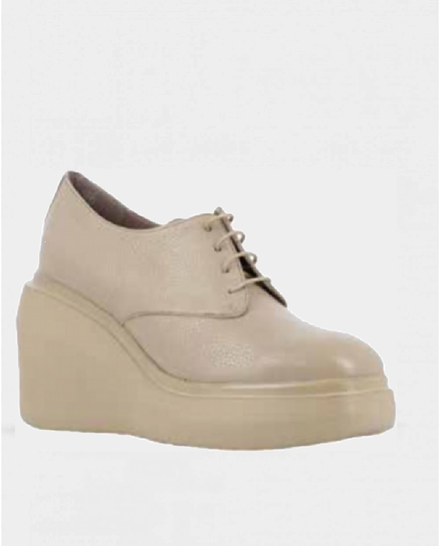 Wonders Dural Taupe Platform Ankle Shoe Wonders