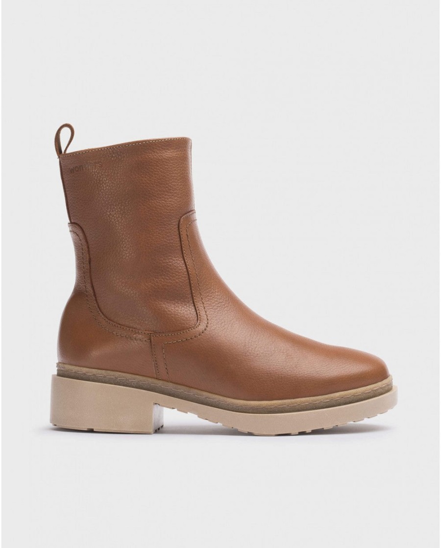 Wonders Bran Tan Ankle Boot Wonders