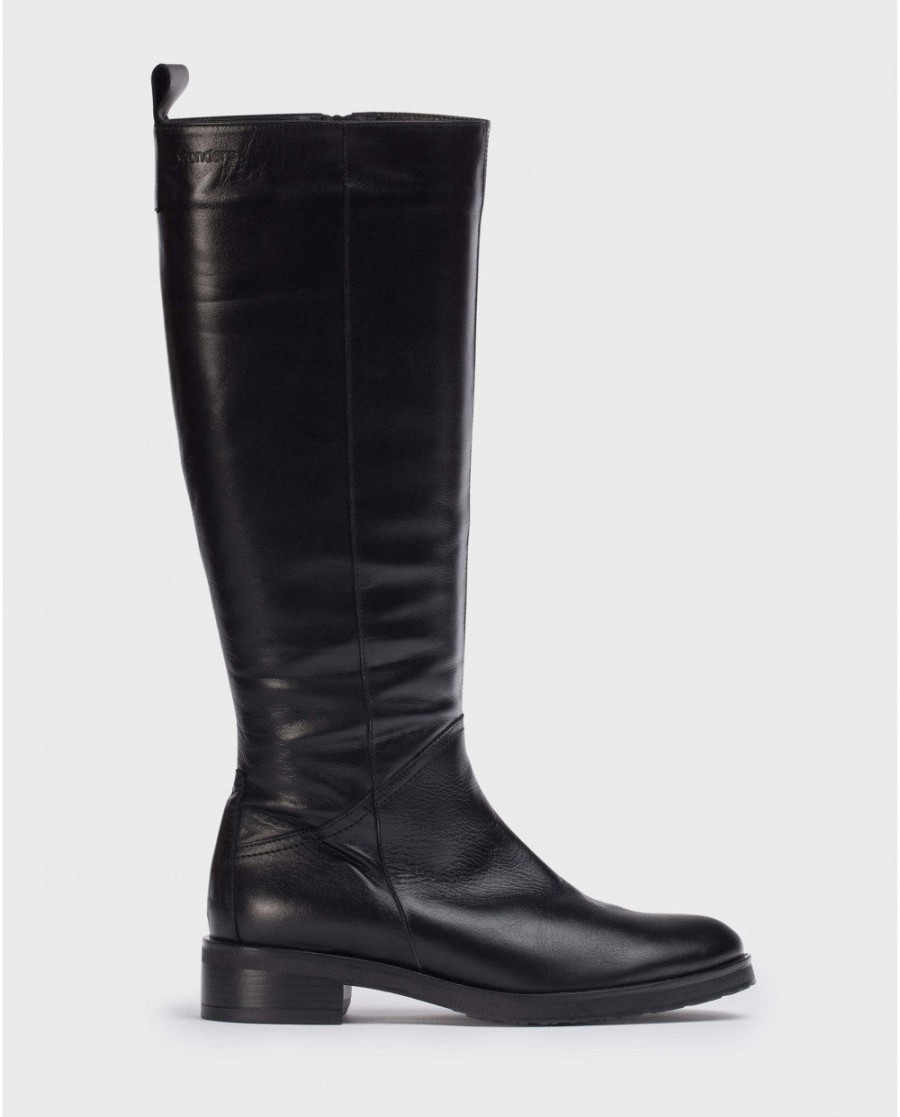 Wonders Black Luan Boot Wonders