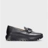 Wonders Black Rose Loafer Wonders