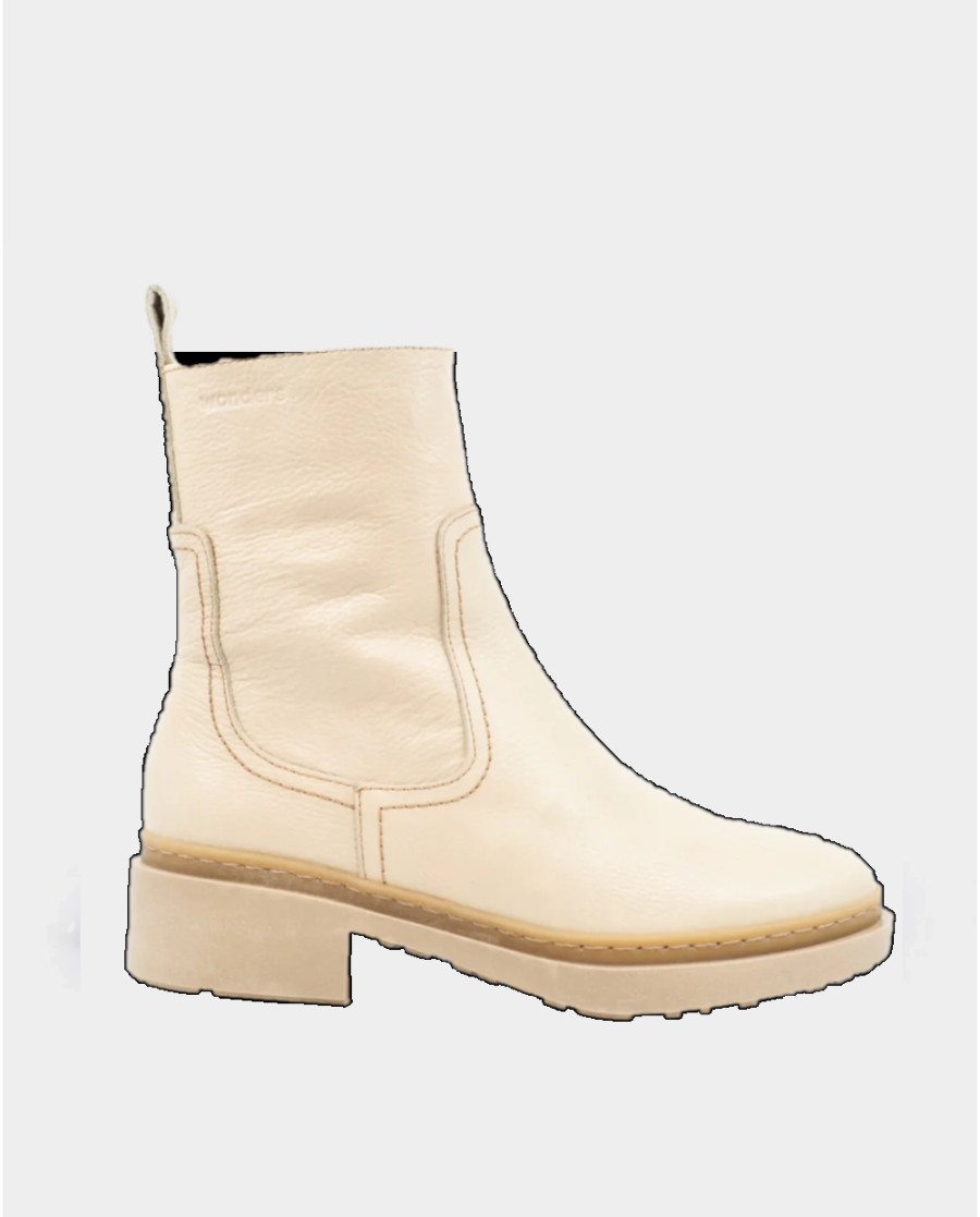 Wonders Bran Cream Ankle Boot Wonders