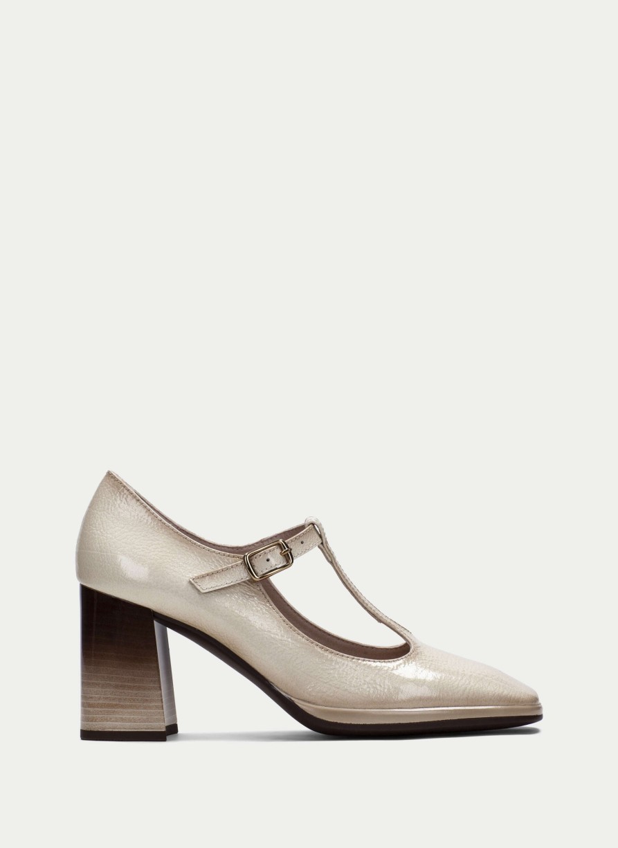 TheShoeTreeMalta T-Strap Monaco Vanilla Women