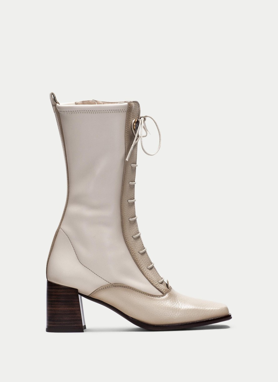 Hispaniats Boot Chiara Ivory Women