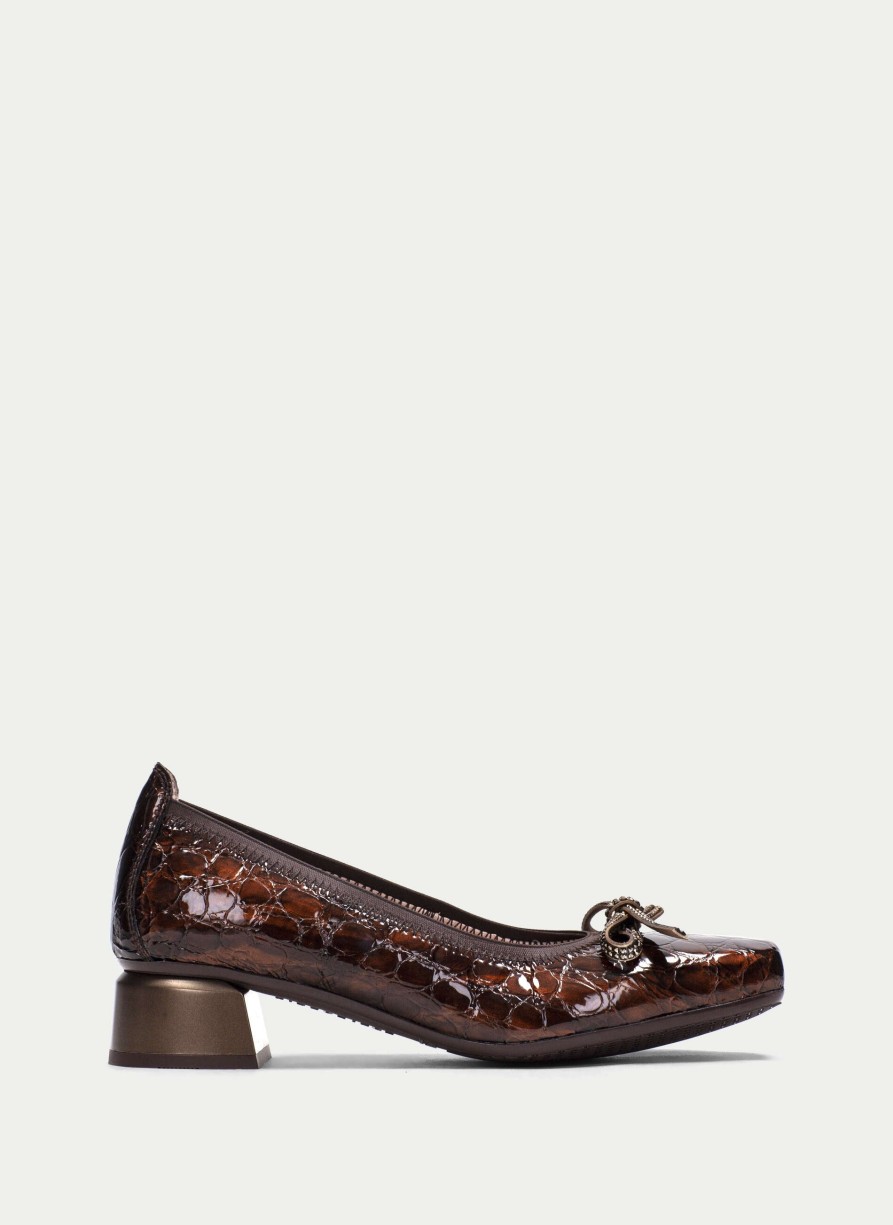 TheShoeTreeMalta Ballerina Salma Brown Women