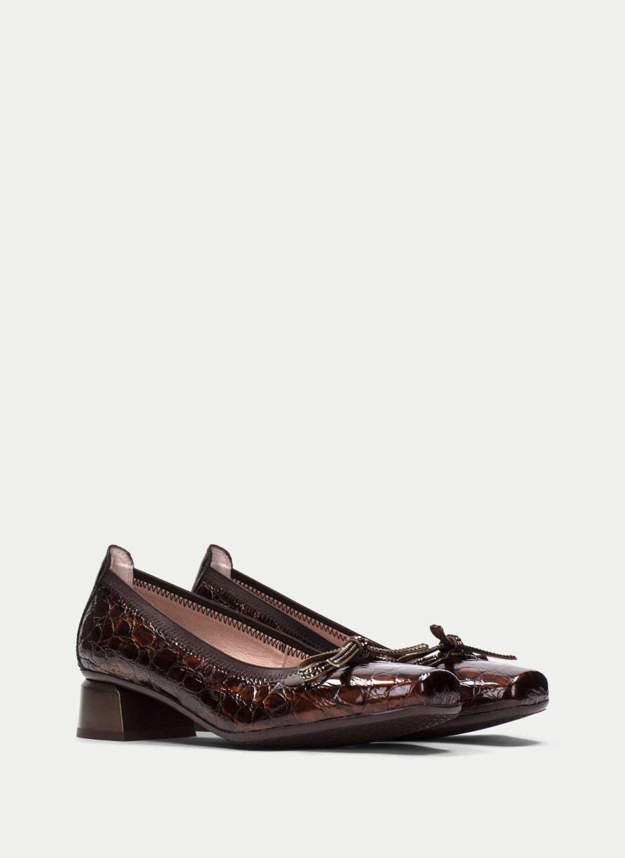 TheShoeTreeMalta Ballerina Salma Brown Women