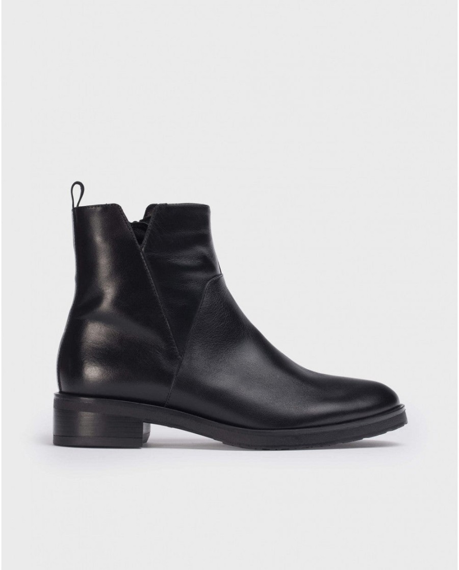 Wonders Black Milo Ankle Boot Wonders