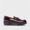 Wonders Burgundy Mira Moccasin Wonders