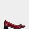 TheShoeTreeMalta Heeled Ballerina Salma Cherry Women