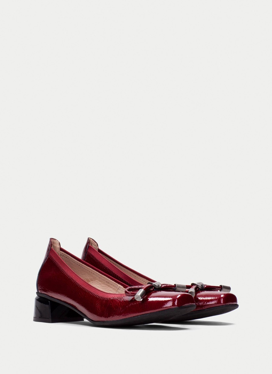 TheShoeTreeMalta Heeled Ballerina Salma Cherry Women