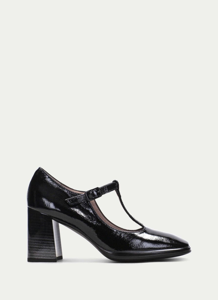 TheShoeTreeMalta T Strap Monaco Black Women